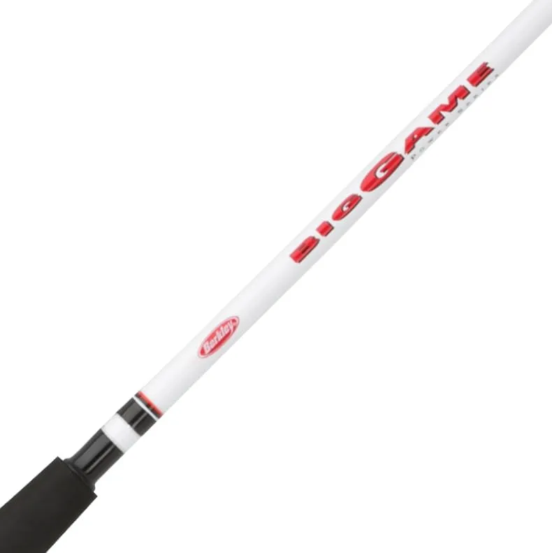Berkley 8’ Big Game Spinning Rod, Two Piece Surf Rod, 12-30lb Line Rating, Medium Heavy Rod Power, Moderate Fast Action, 1-4 oz. Lure Rating