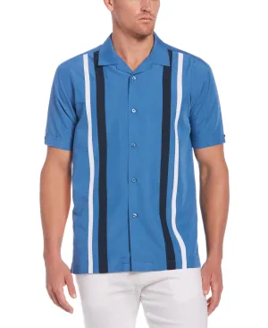 Big & Tall Camp Collar Retro Panel Shirt