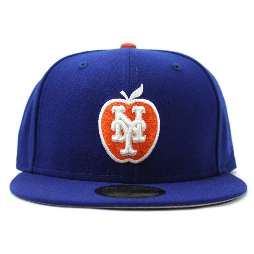 Big Apple New York Mets New Era 59Fifty Fitted Hat V2 (Orange Blue Gray Under Brim)