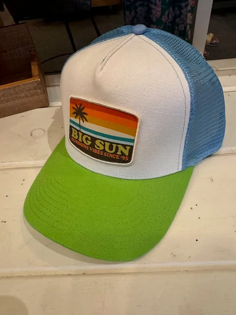 Big Sun Retro Patch Trucker Hat - NEW