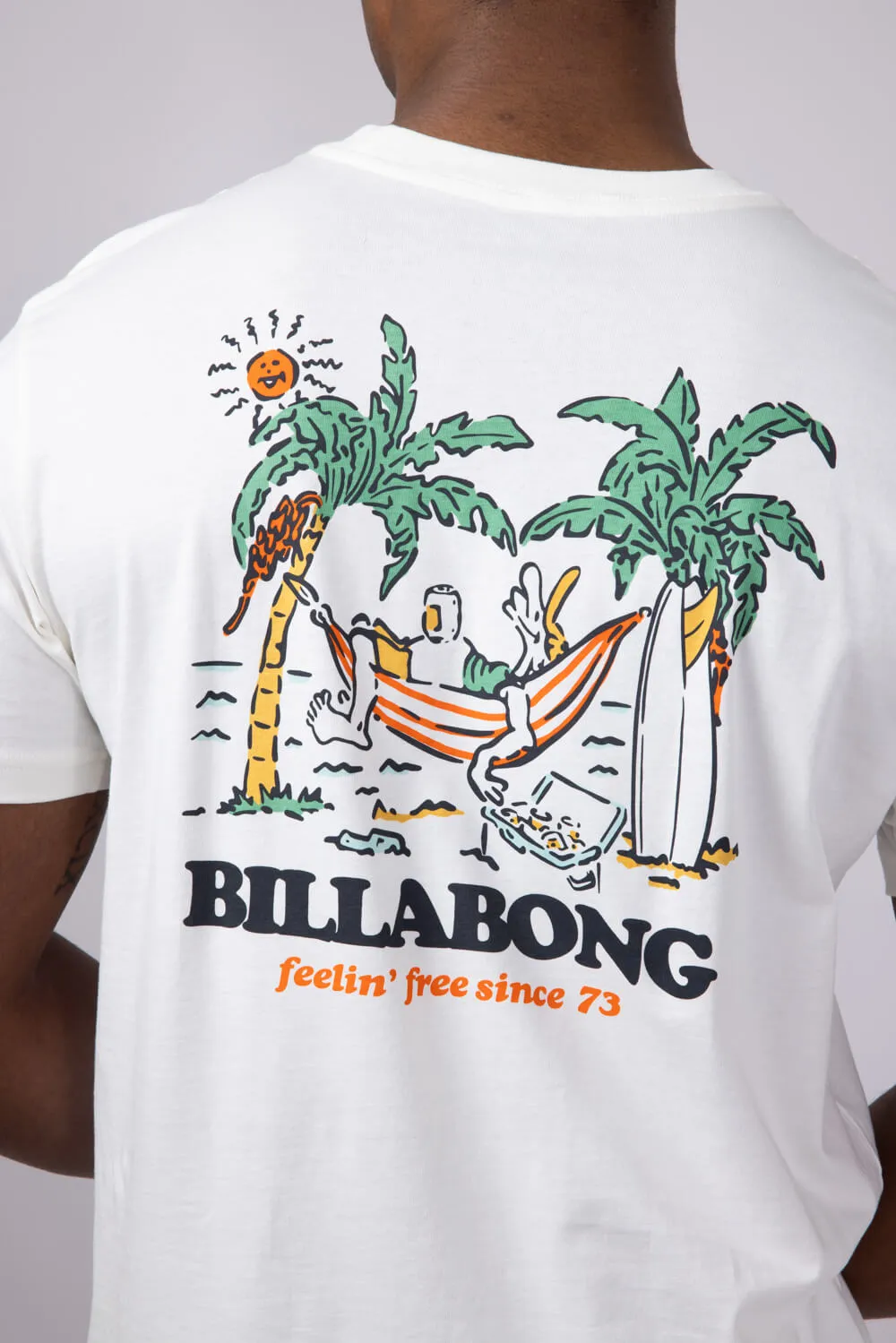 Billabong No Pressure Premium T-Shirt for Men in Off White | 24A351514-OFW