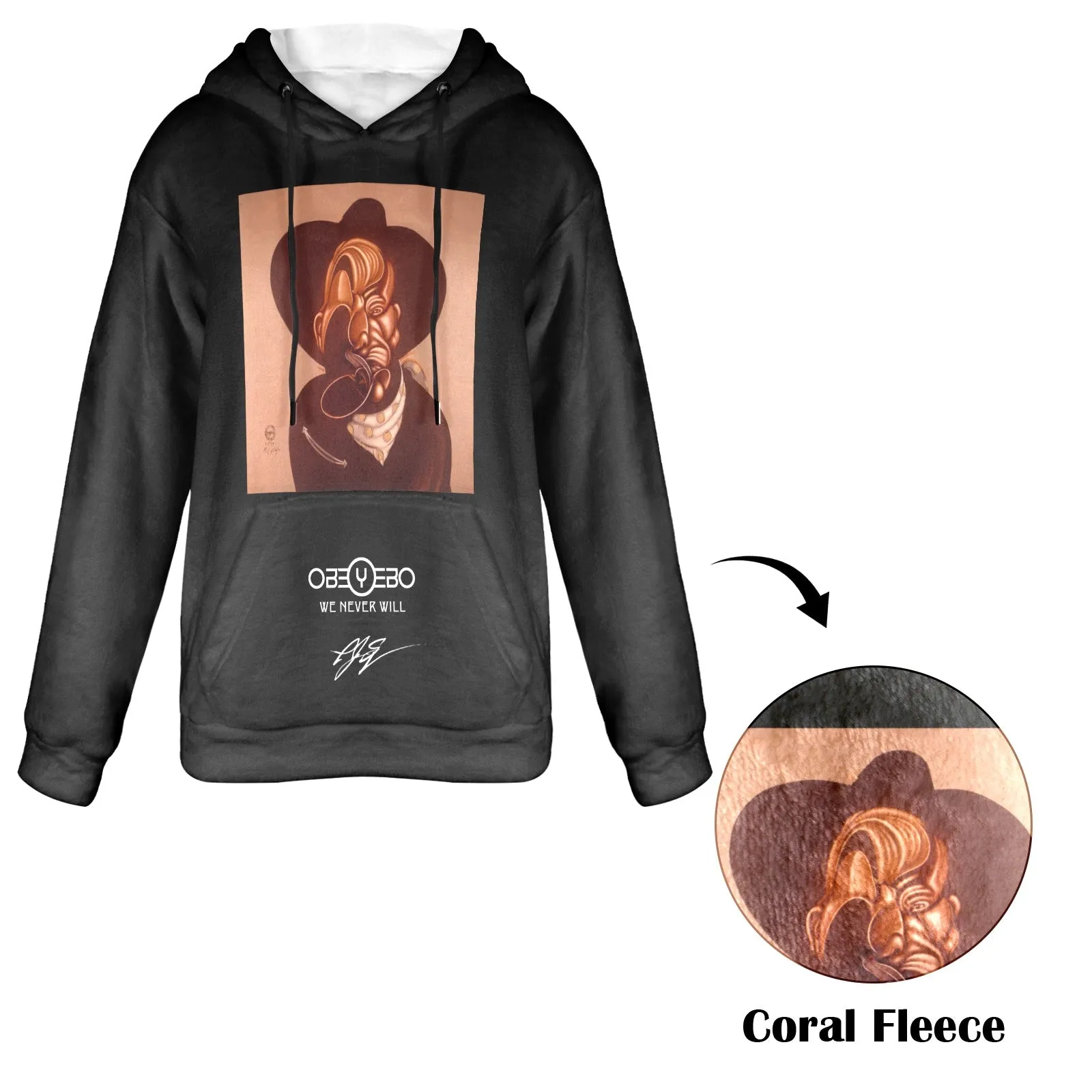 Billy the Bacon Women's Flannel Hoodie