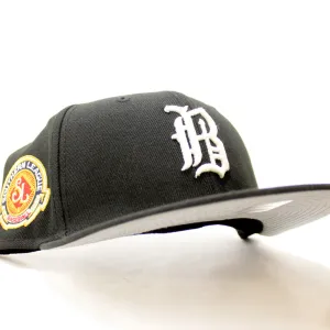 Birmingham Barons Southern League Patch New Era 59Fifty Fitted hat (GITD Black 3M REFLECTIVE UNDER BRIM)