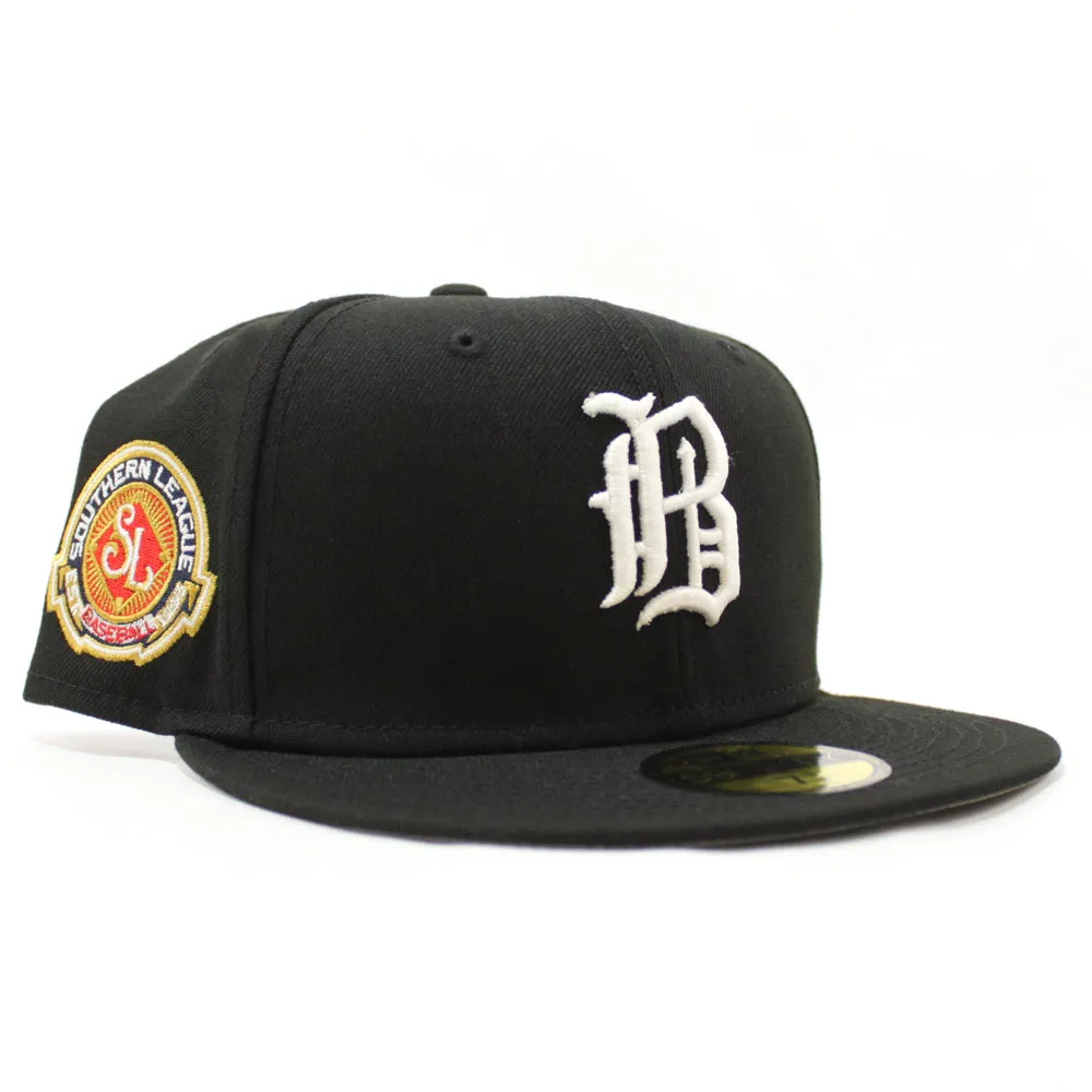 Birmingham Barons Southern League Patch New Era 59Fifty Fitted hat (GITD Black 3M REFLECTIVE UNDER BRIM)