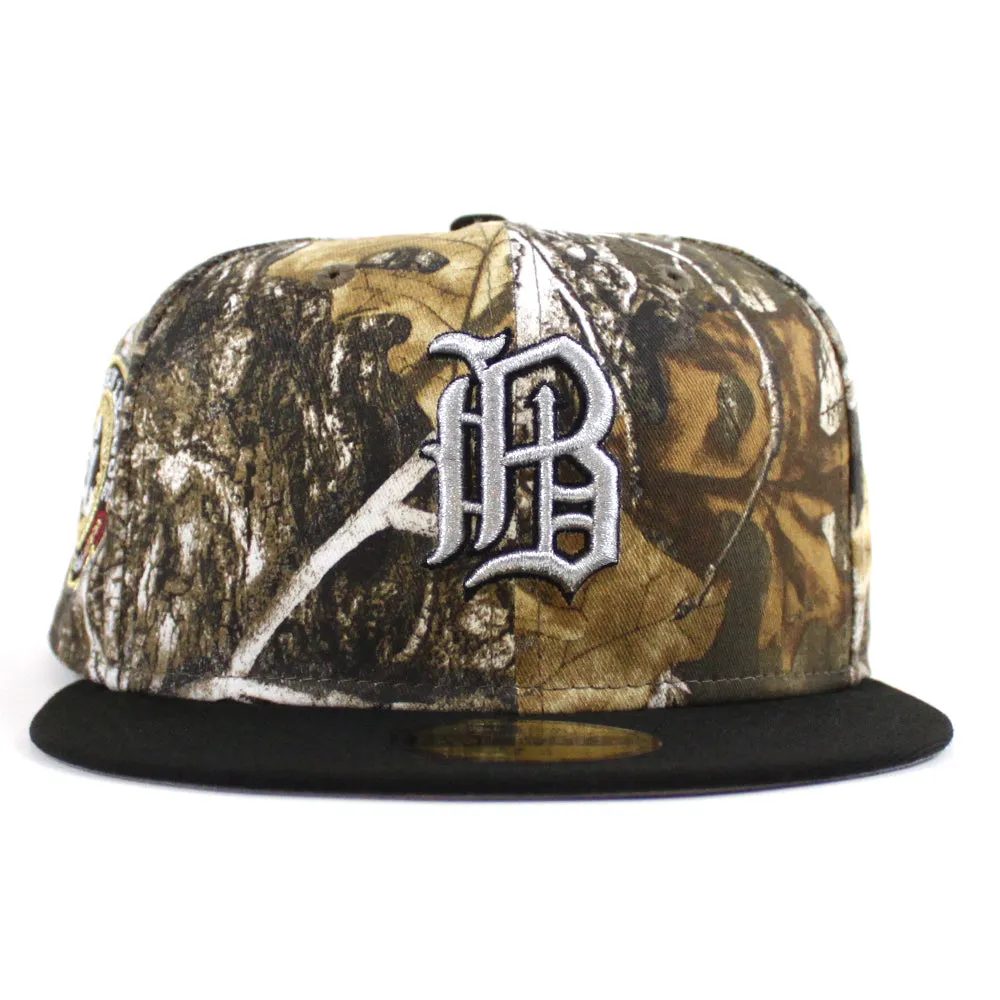 Birmingham Barons Southern League Patch New Era 59Fifty Fitted hats (RealTree Camo Black and Green UNDER BRIM)