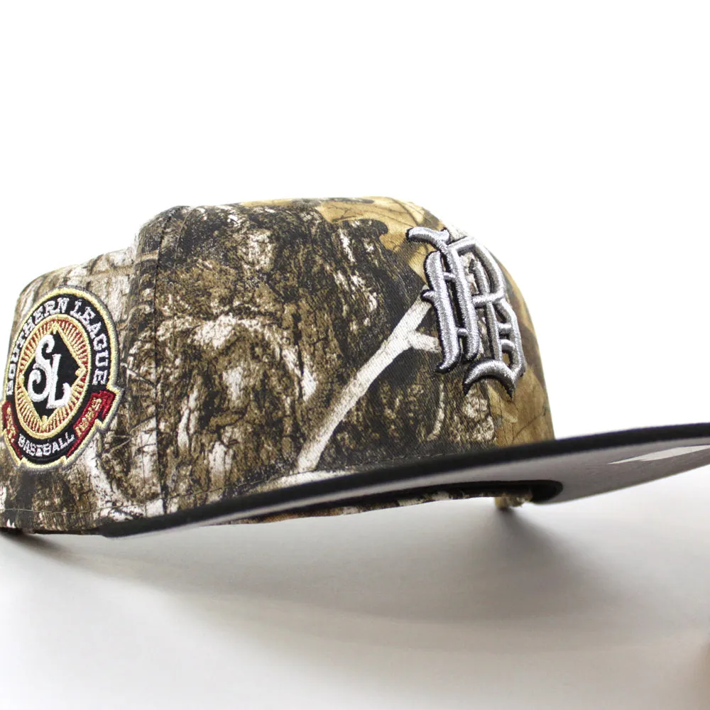Birmingham Barons Southern League Patch New Era 59Fifty Fitted hats (RealTree Camo Black and Green UNDER BRIM)