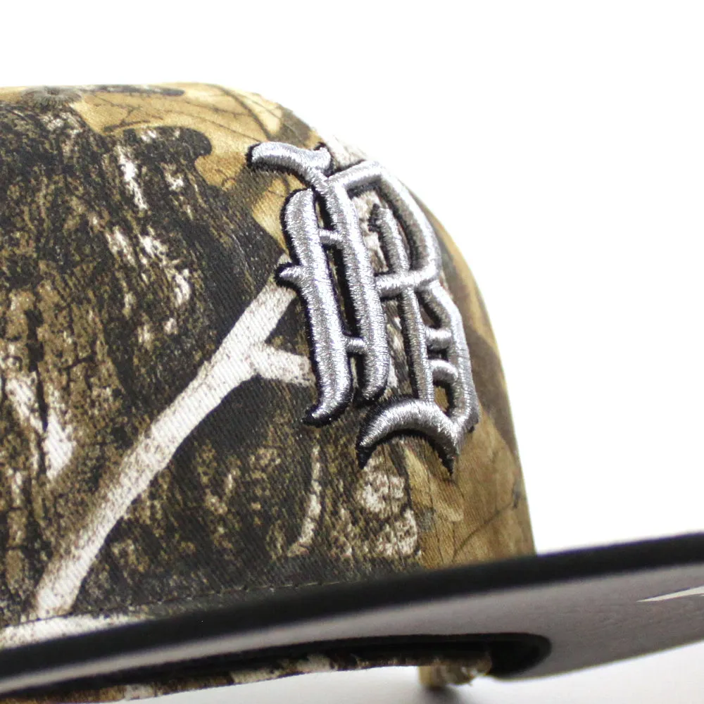 Birmingham Barons Southern League Patch New Era 59Fifty Fitted hats (RealTree Camo Black and Green UNDER BRIM)