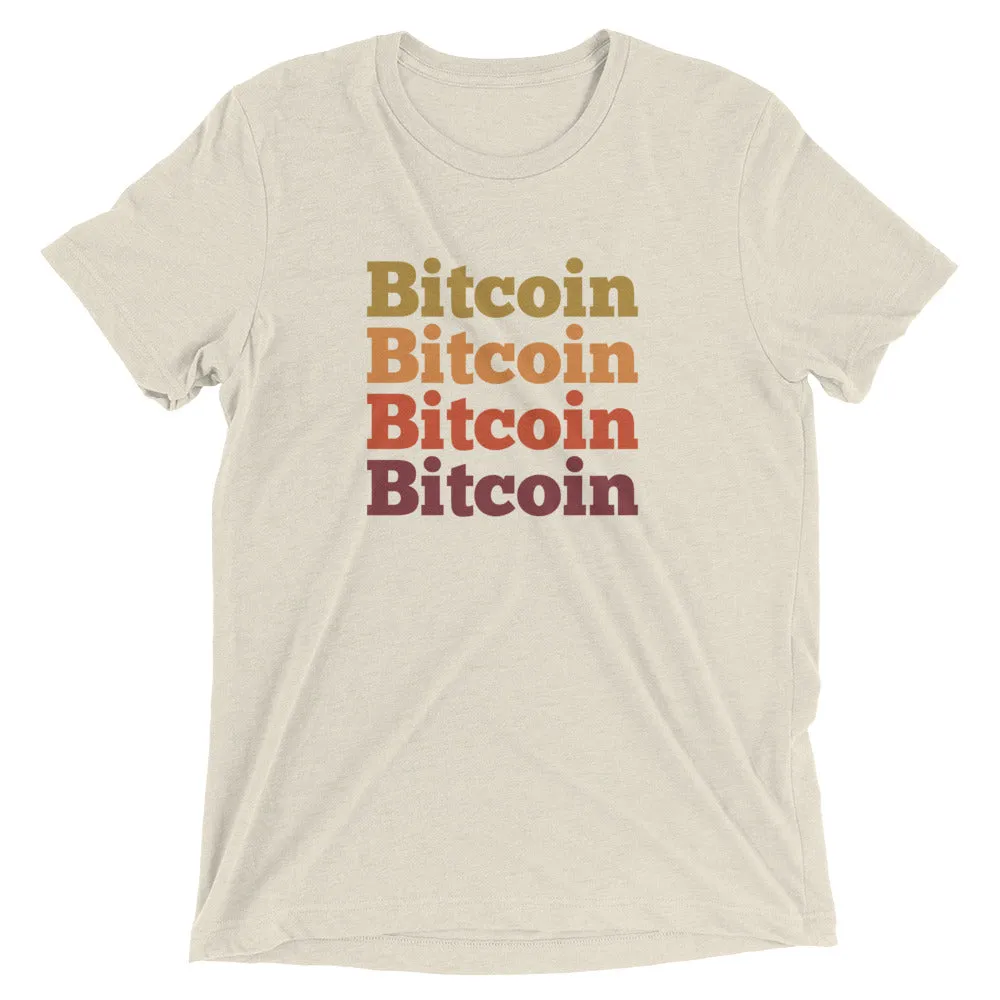 Bitcoin 70s Retro Design - Crypto Tee Shirt