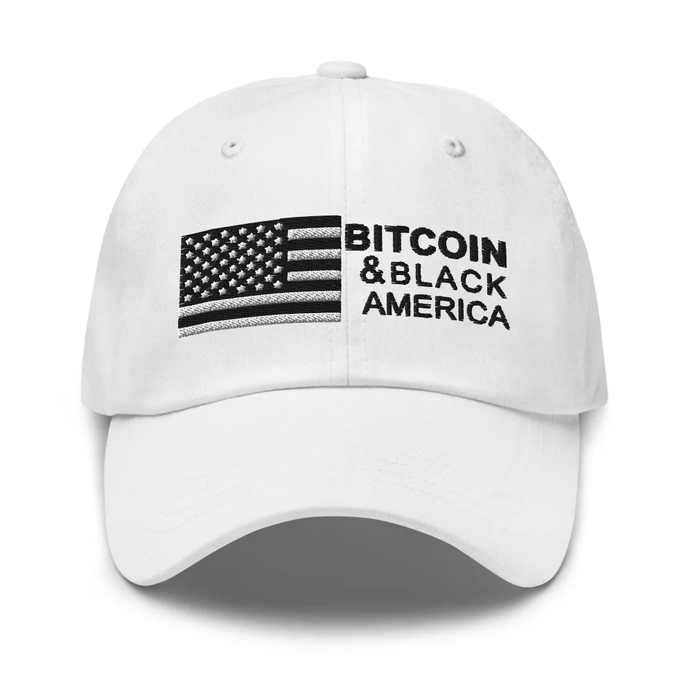 Bitcoin & Black America Retro Hat