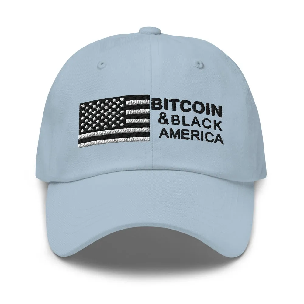 Bitcoin & Black America Retro Hat