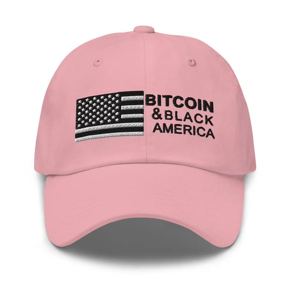 Bitcoin & Black America Retro Hat