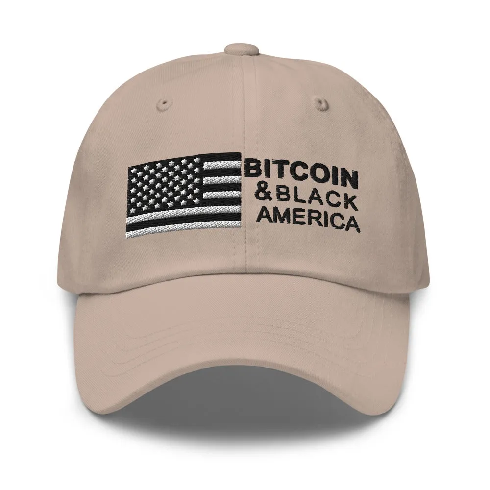 Bitcoin & Black America Retro Hat