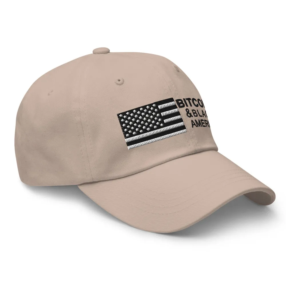 Bitcoin & Black America Retro Hat