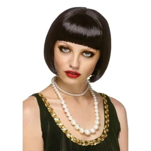 Black Flapper Bob Fashion Wig 1920s