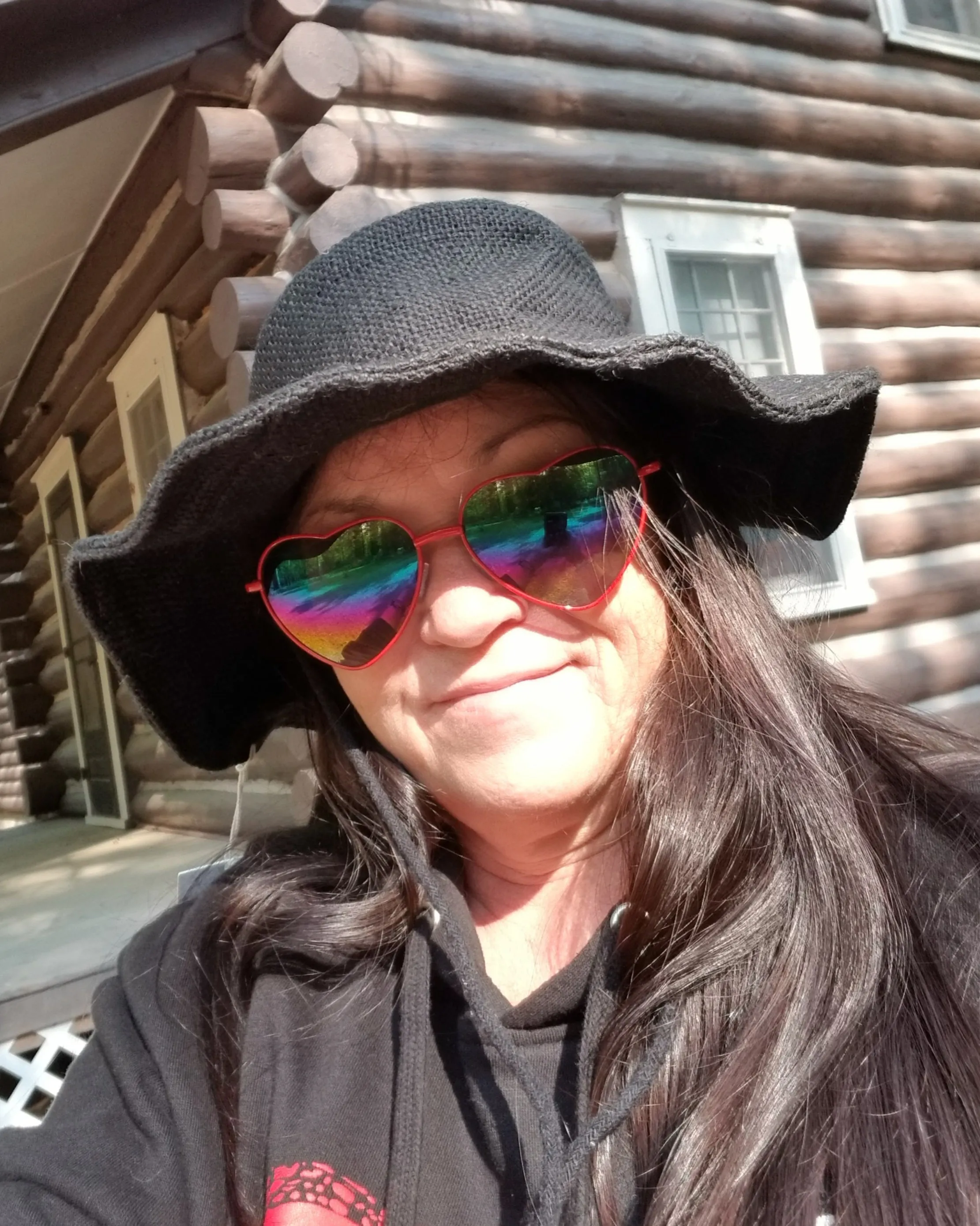 Black Jute Wired Brim Hat