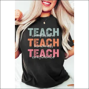 Black Teach Letter Tee: Slayin' Since Day one  💅 Needful Things