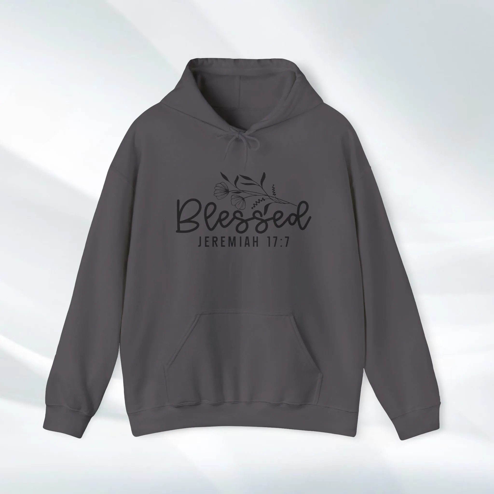 Blessed Hooded Sweatshirt | Jeremiah 17:7 | Cozy Unisex Sweatshirt for Faith & Inspiration