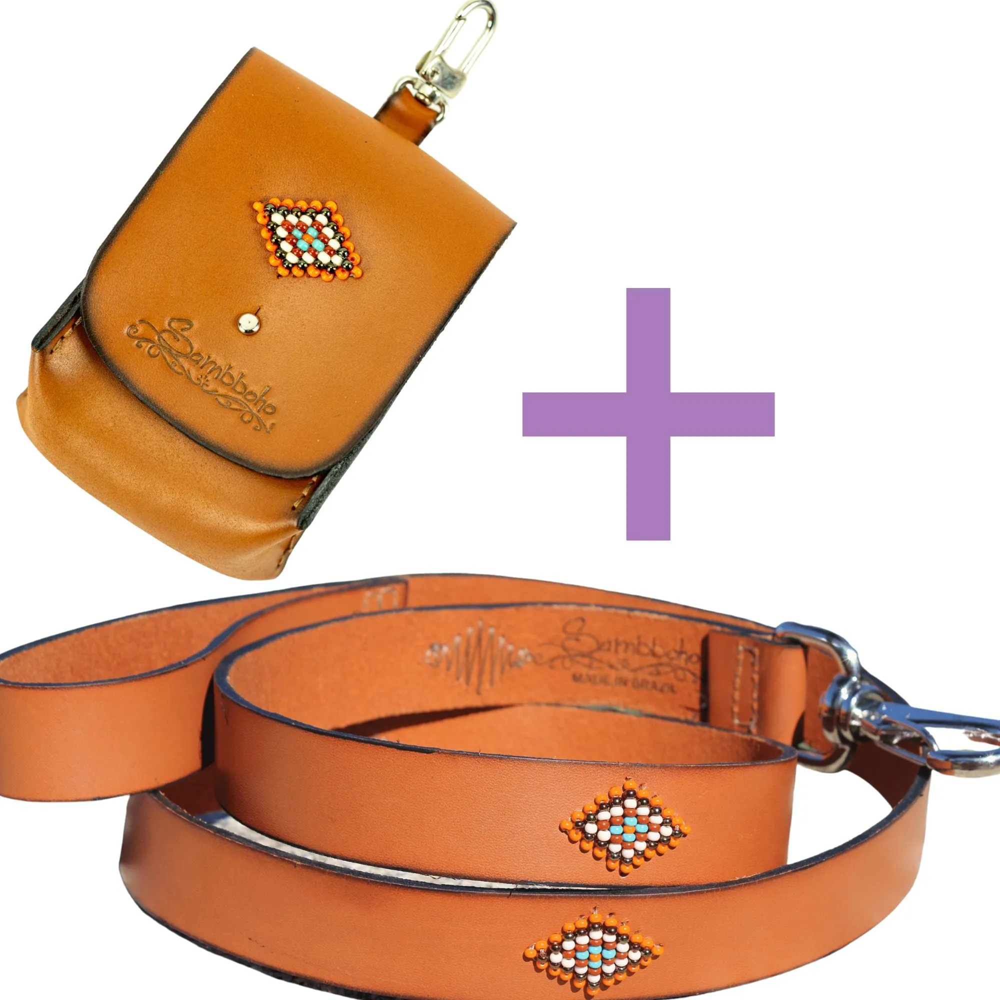 Boho Chic Leash and Bag Bundle