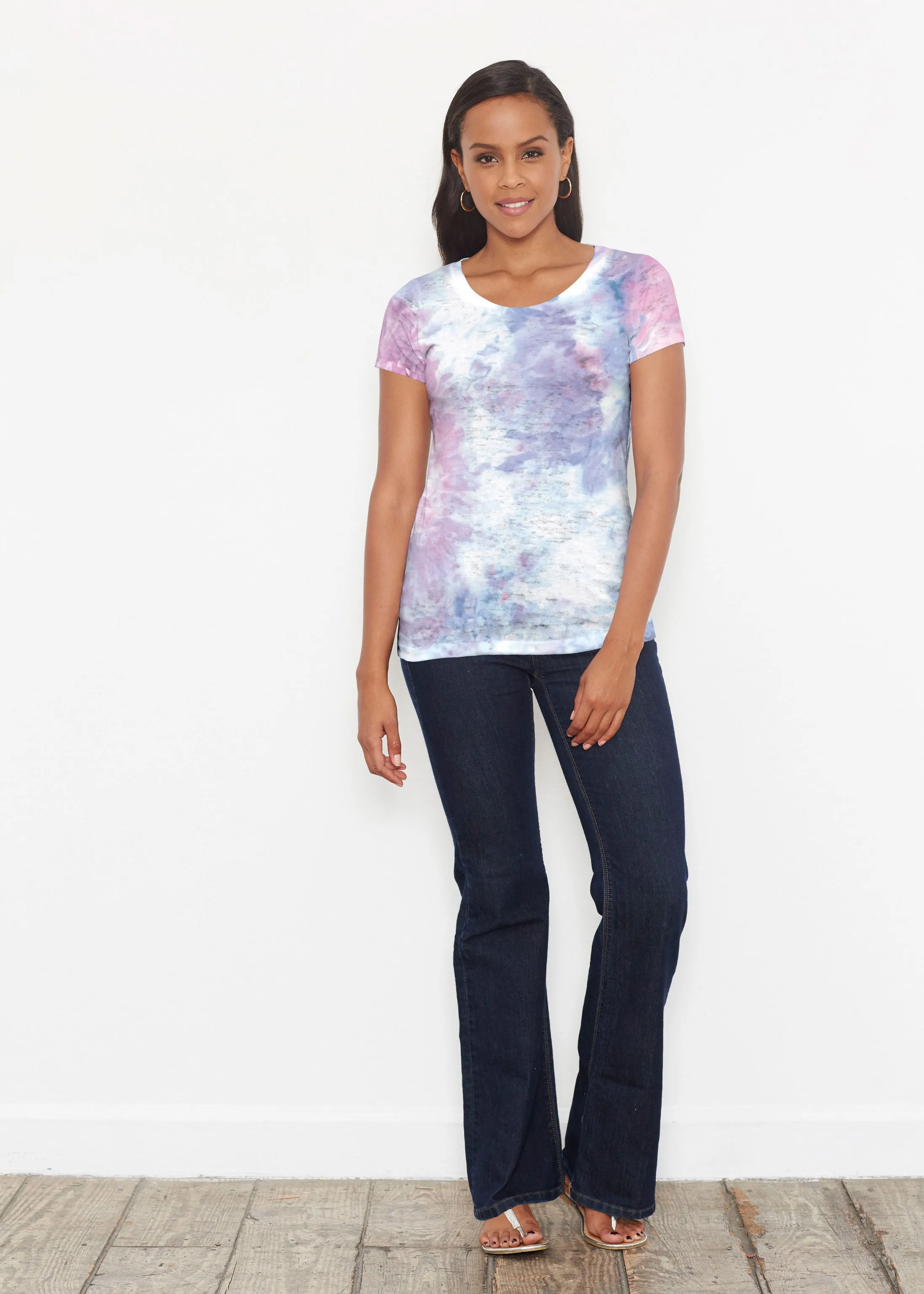 Boho Ice (16230) ~ Short Sleeve Scoop Shirt