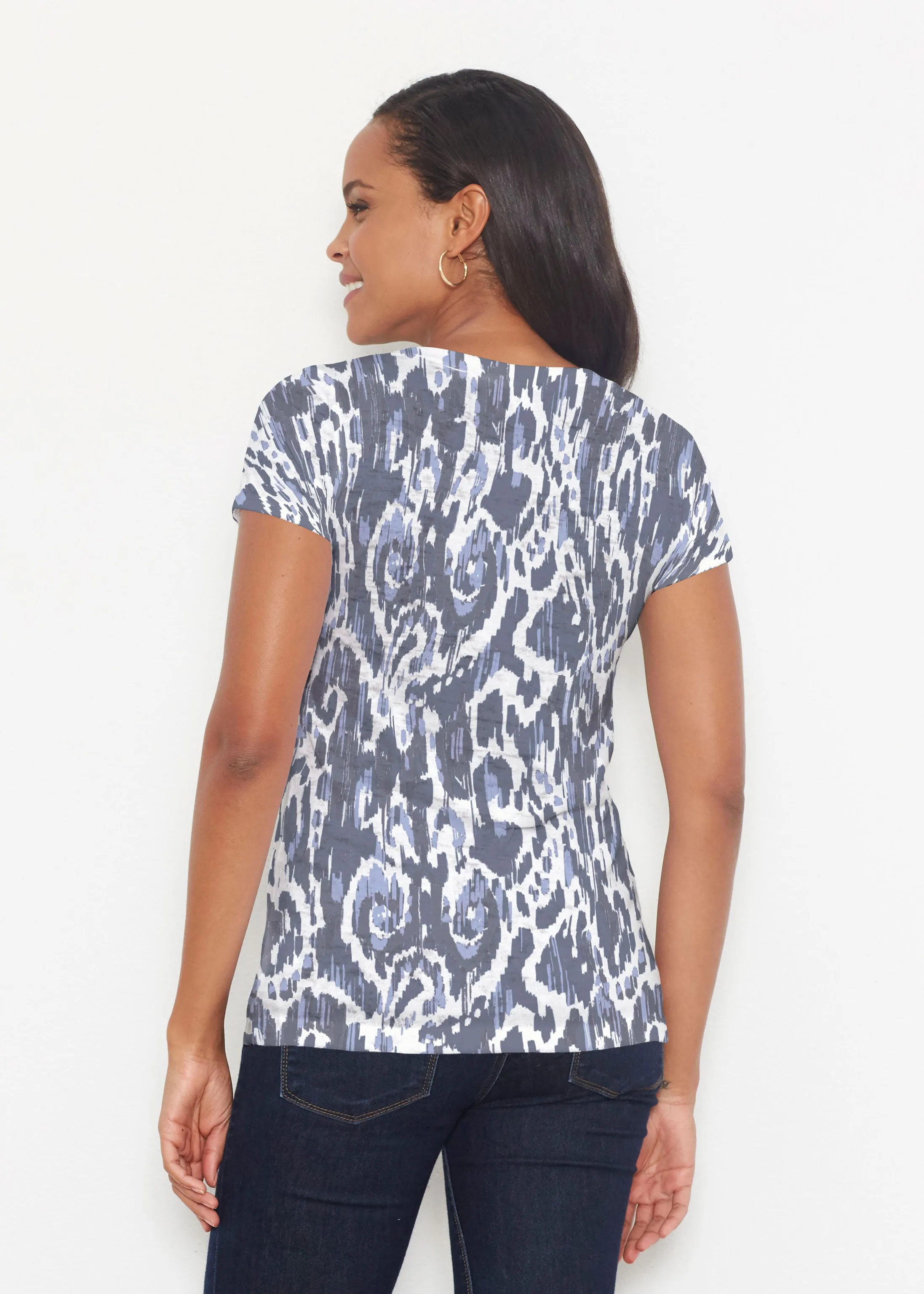Boho Paisley (8054) ~ Short Sleeve Scoop Shirt