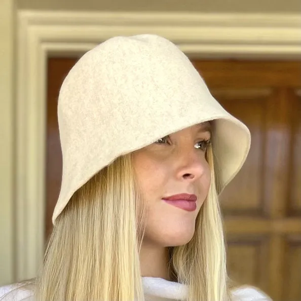 Boston 100% Wool Cloche Hat