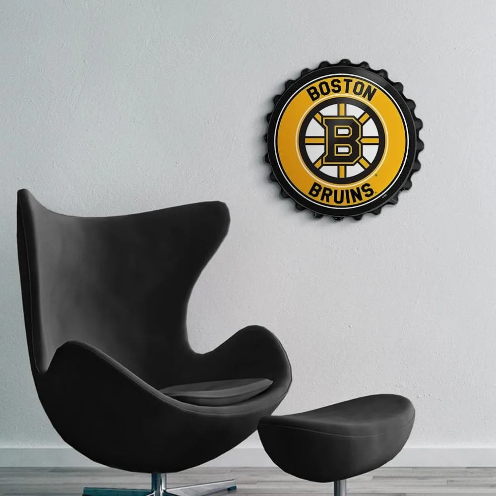 Boston Bruins: Bottle Cap Wall Sign