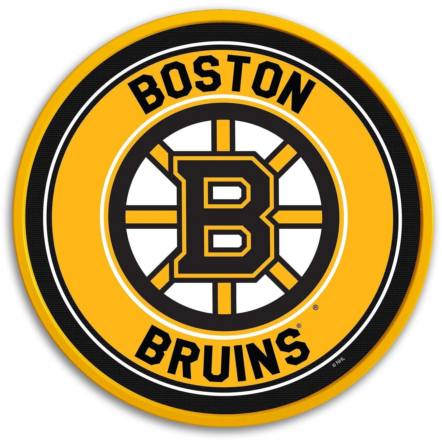 Boston Bruins: Modern Disc Wall Sign