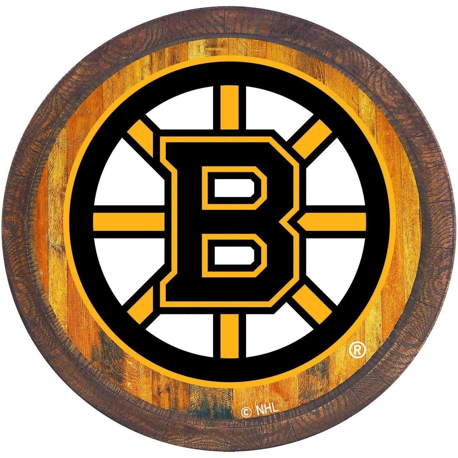 Boston Bruins: "Faux" Barrel Top Sign