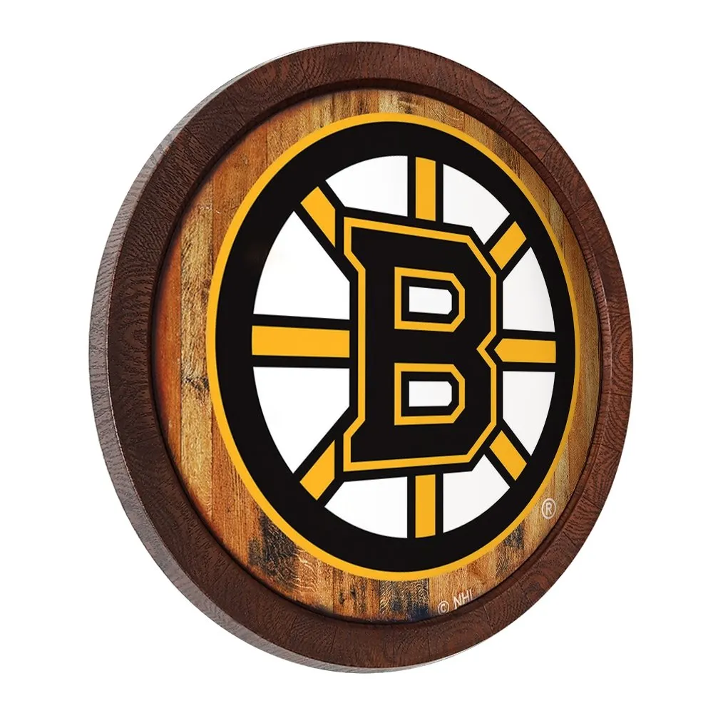 Boston Bruins: "Faux" Barrel Top Sign