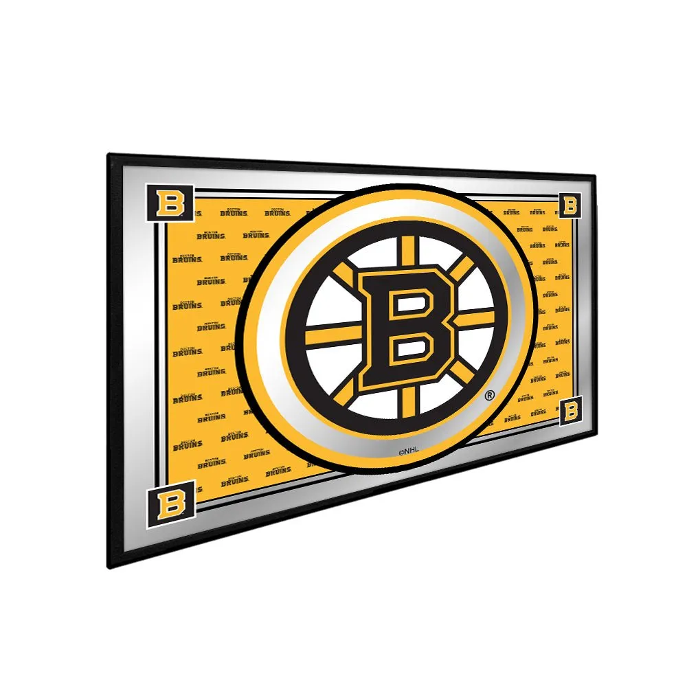 Boston Bruins: Team Spirit - Framed Mirrored Wall Sign