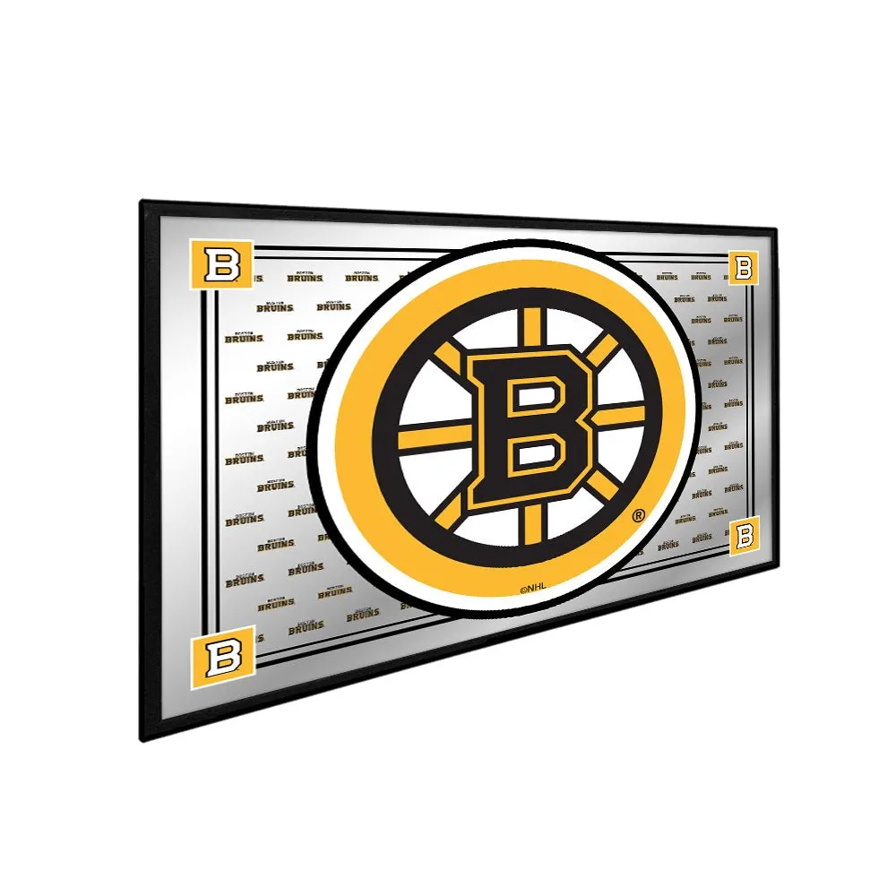 Boston Bruins: Team Spirit - Framed Mirrored Wall Sign