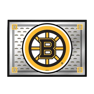 Boston Bruins: Team Spirit - Framed Mirrored Wall Sign