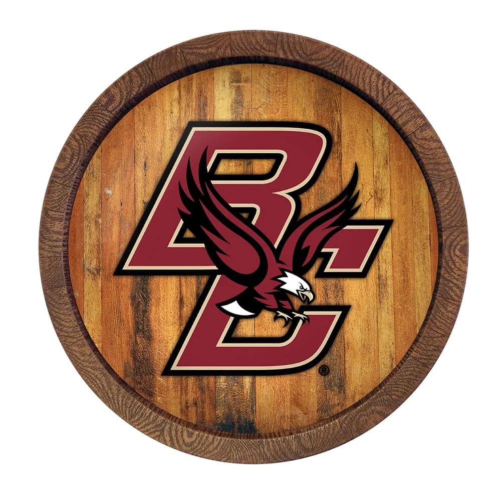 Boston College Eagles: "Faux" Barrel Top Sign