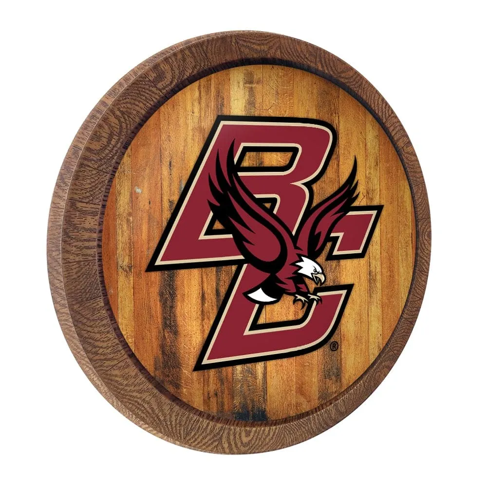 Boston College Eagles: "Faux" Barrel Top Sign