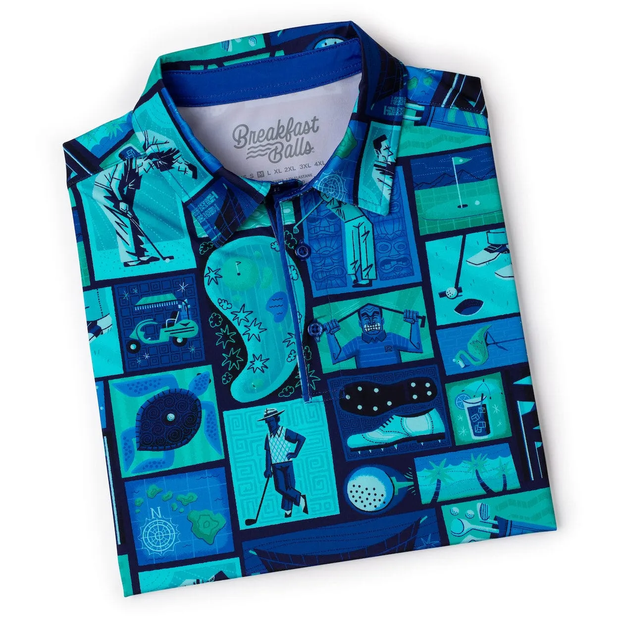 Breakfast Balls® “Tee-ki Time" – All-Day Polo