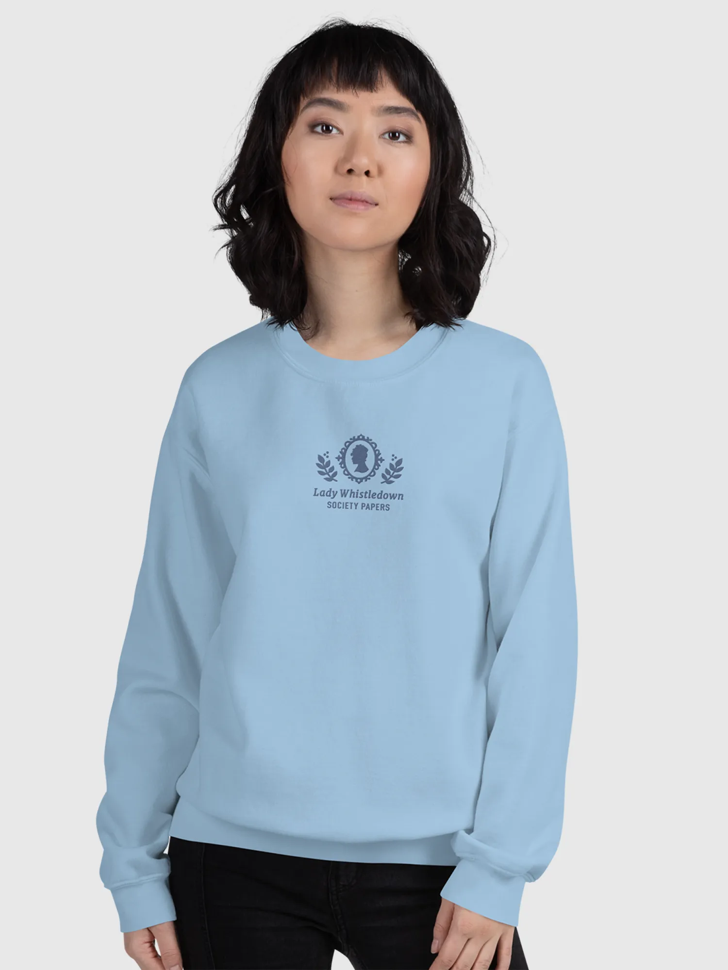 Bridgerton Lady Whistledown Embroidered Crewneck Sweatshirt