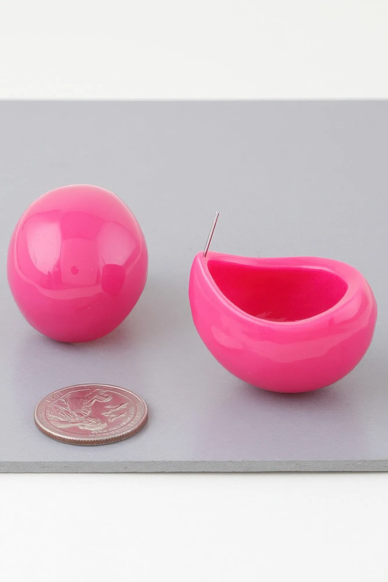 Bright Retro Dome Earrings