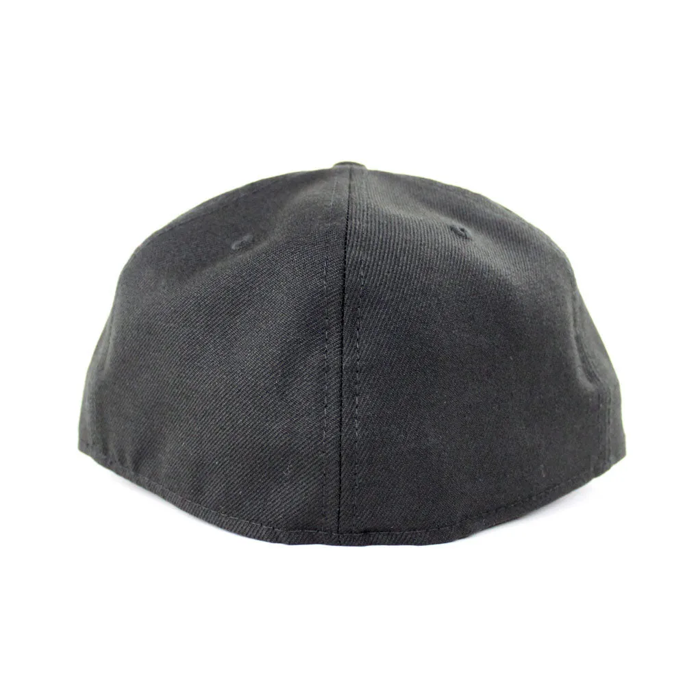 Brooklyn New Era 59Fifty Fitted Hat (Black Red Gray Under Brim)