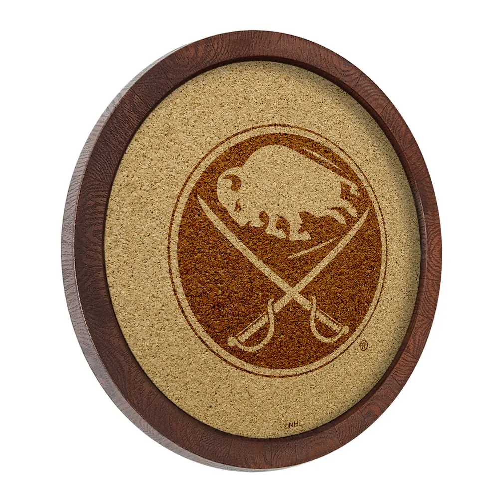 Buffalo Sabres: Barrel Top Cork Note Board