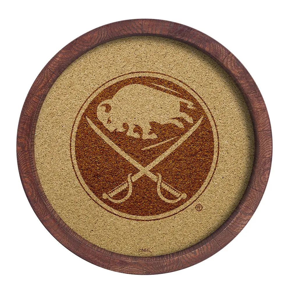 Buffalo Sabres: Barrel Top Cork Note Board
