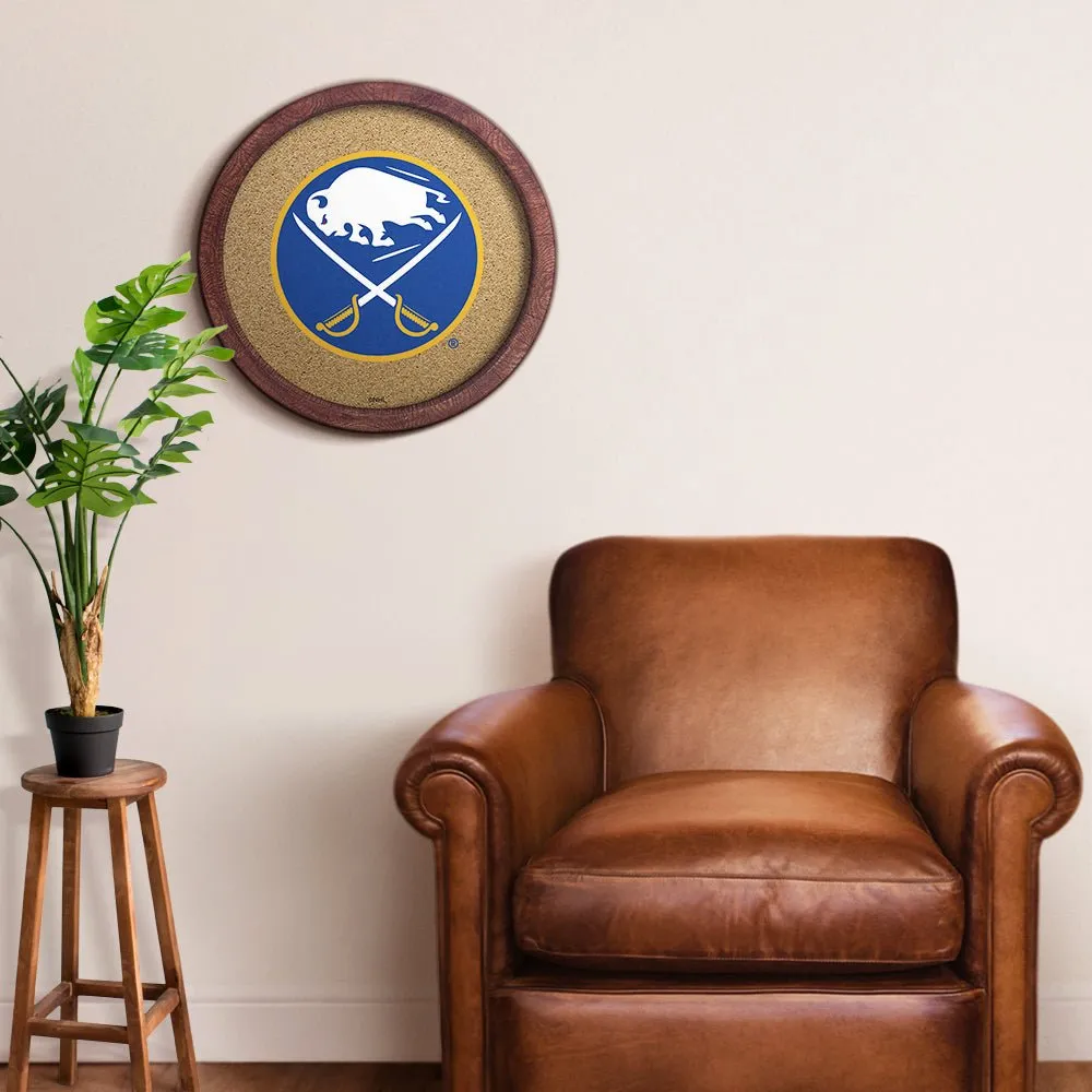 Buffalo Sabres: Barrel Top Cork Note Board