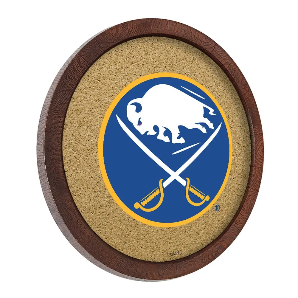 Buffalo Sabres: Barrel Top Cork Note Board