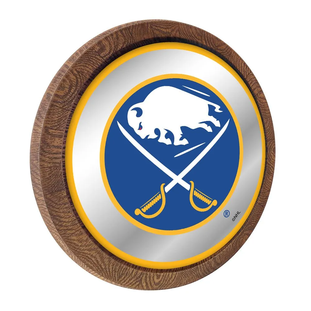 Buffalo Sabres: Mirrored Barrel Top Wall Sign