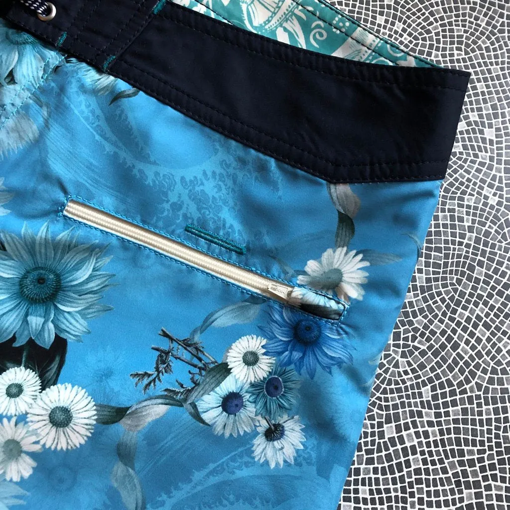 Burgh Eco Boardshorts - Wave Flower