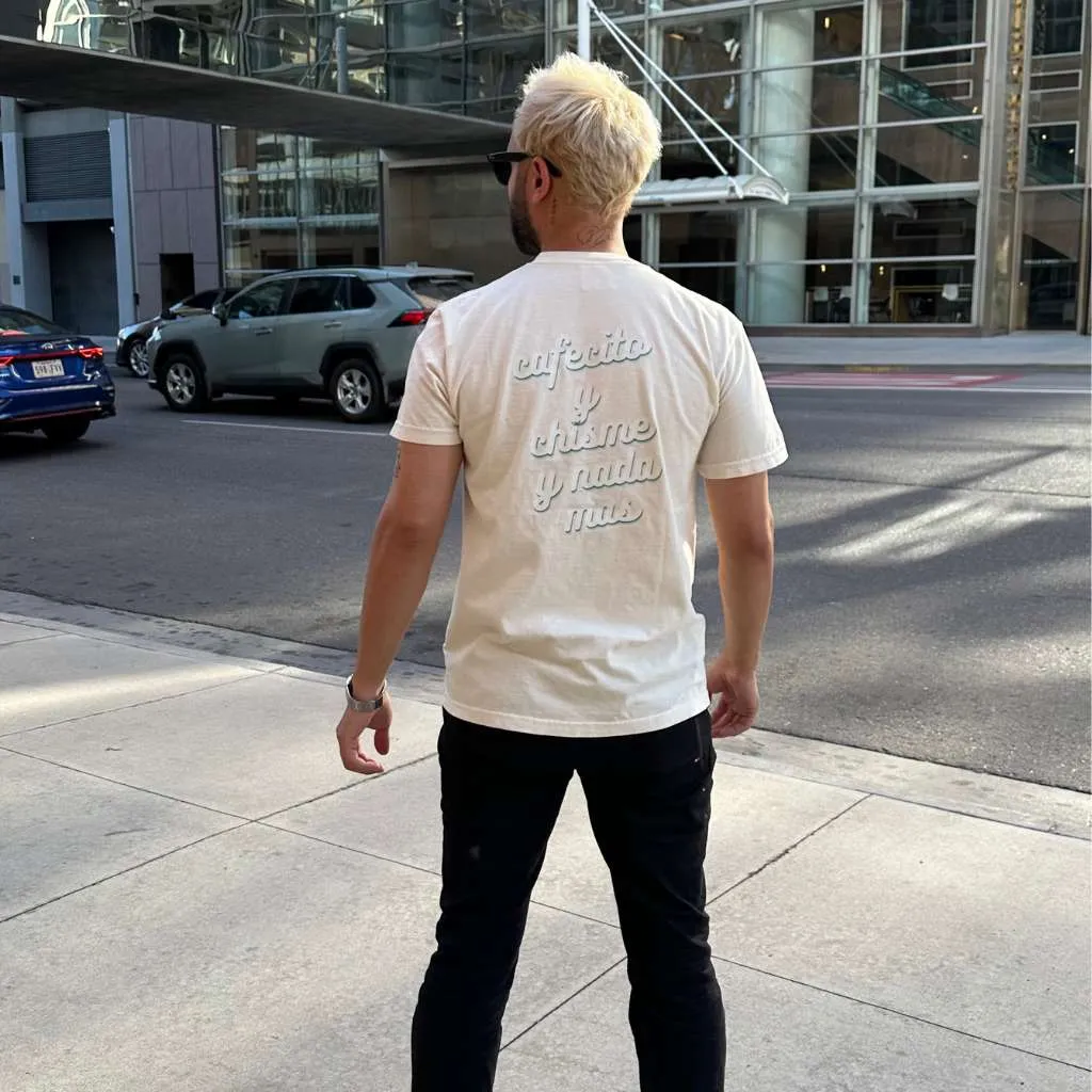 Cafecito & Chisme Washed Unisex Tshirt