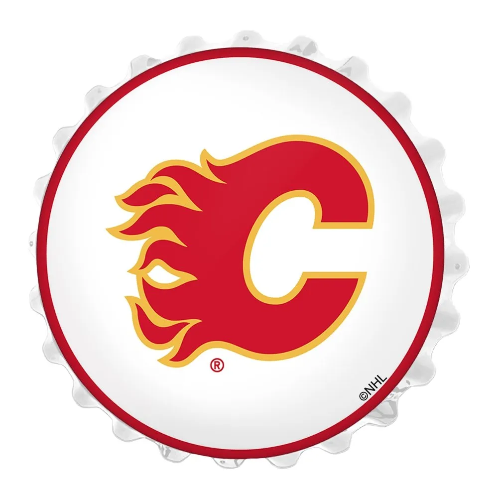Calgary Flames: Bottle Cap Wall Light