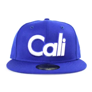 Cali New Era 59Fifty Fitted Hat (LOS ANGELES DODGERS COLORS Gray Under Brim)