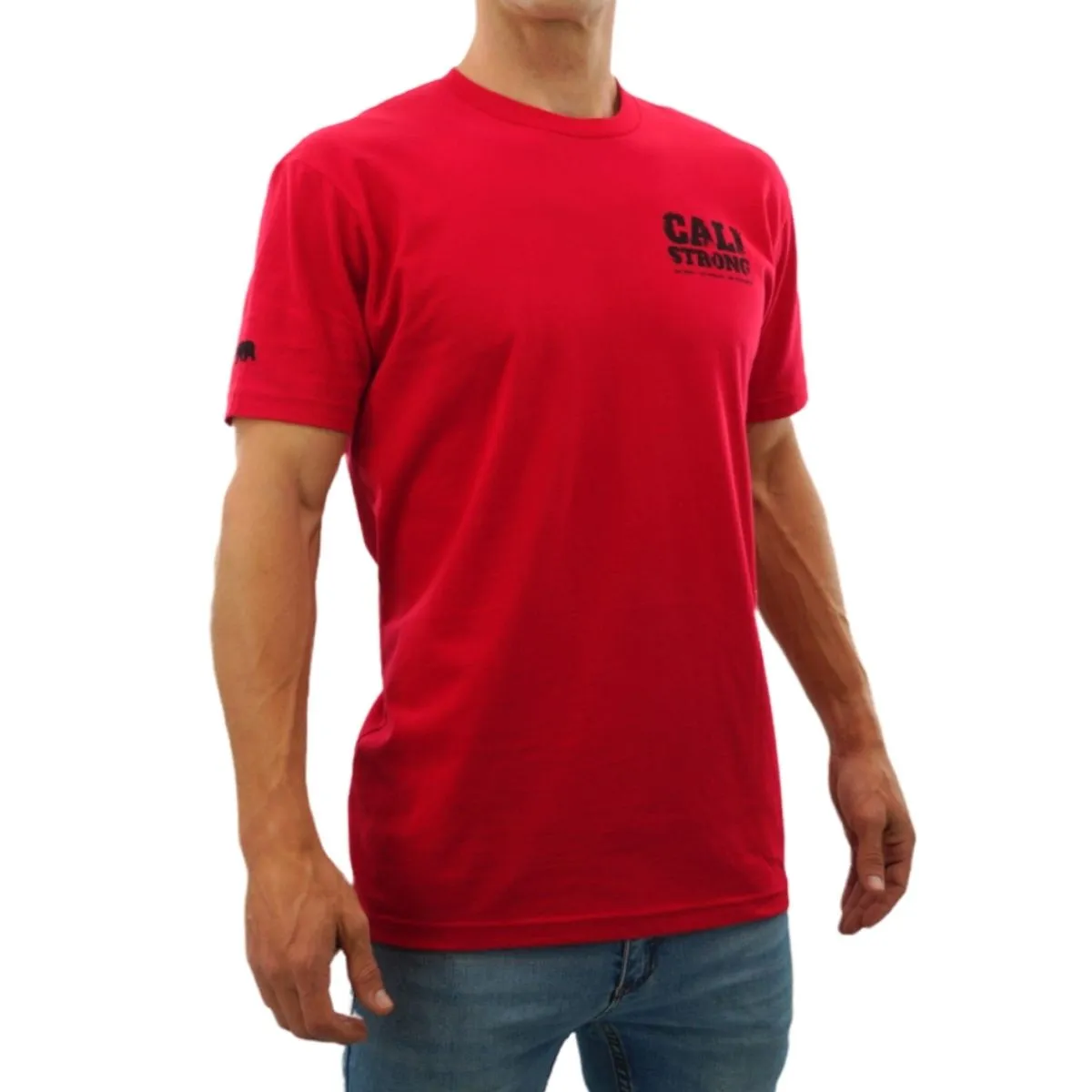 CALI Strong Scratch T-Shirt Red