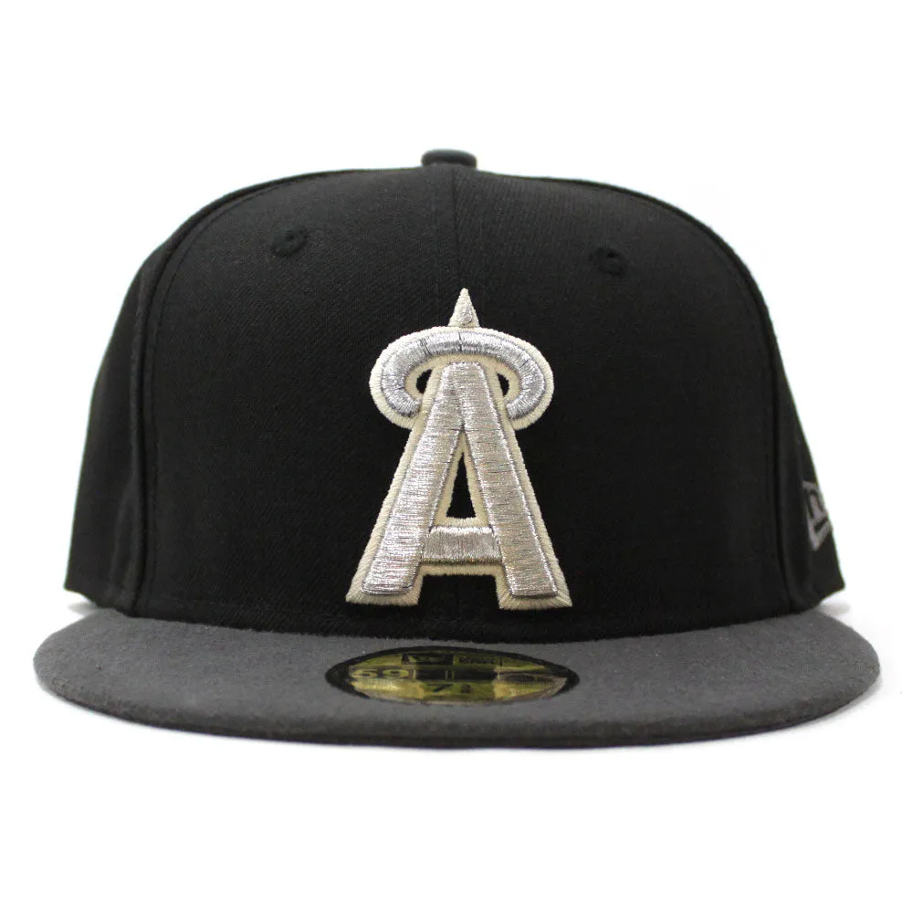 California Angels New Era 59Fifty Fitted Hat (Black Dark Gray)