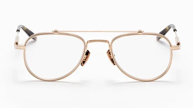 CALISTO-Brushed White Gold / Matte White Gold / Dark Tortoise
